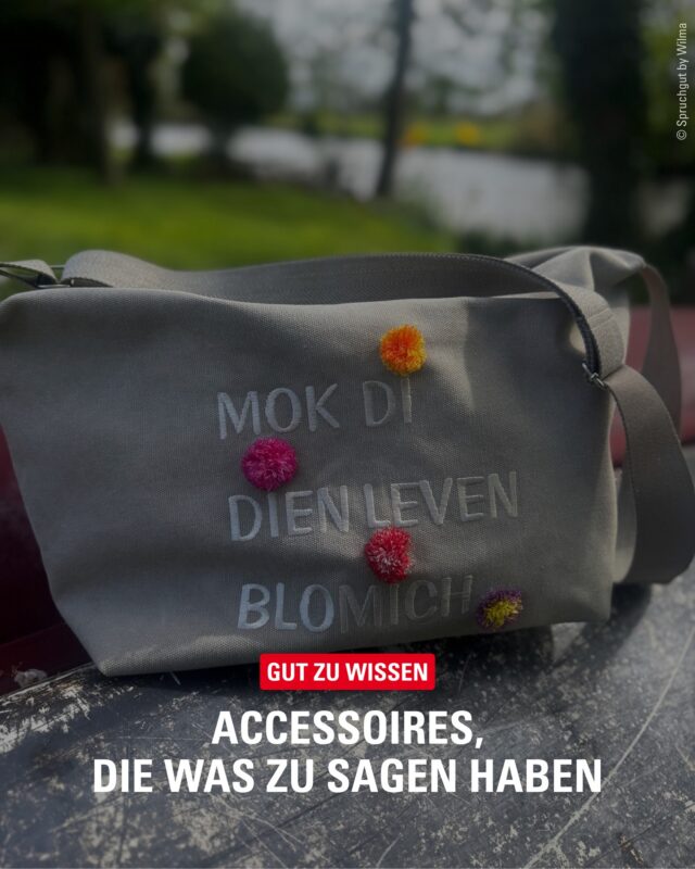Accessoires mit Persönlichkeit 💬👜
Bei unserer Inserentin @spruchgut_by_wilma  findest Du Taschen mit Sprüchen, die auffallen, schmunzeln lassen und einfach gute Laune machen.

#bergedorf #accessoires #taschenliebe #geschenkidee #lokaleinkaufen