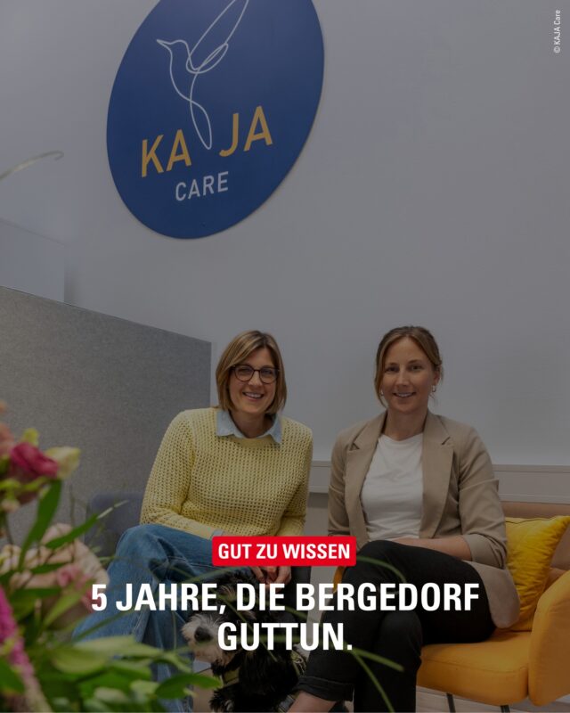 5 Jahre KAJA Care – und fünf Jahre voller Herz, Engagement und Einsatz für die Menschen in unserer Region. 💚

Wir gratulieren unserem Inserenten @kaja_care , Katrin Heinrich, Janja Nar und dem gesamten Team ganz herzlich zum Jubiläum. Danke für Eure wertvolle Arbeit in und für Bergedorf!

#MeinBergedorf #KajaCare #Bergedorf #PflegeMitHerz #StarkFürBergedorf