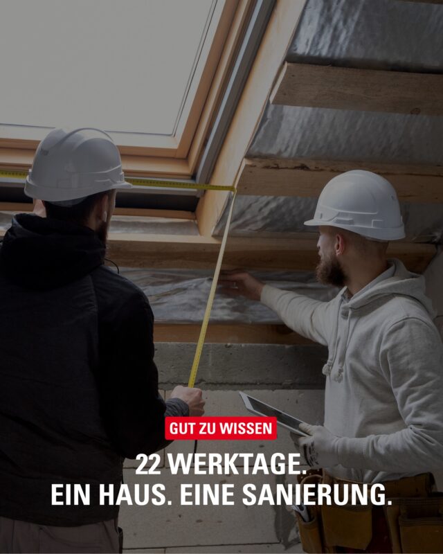 22 Werktage statt monatelanger Baustelle? 🏠🔨
Der Bergedorfer Sanierungssprint setzt auf gute Planung, kurze Wege und starke Zusammenarbeit zwischen den Gewerken.

Und dafür werden noch Handwerksbetriebe aus Bergedorf und Umgebung gesucht!

#bergedorf #sanierung #handwerk #energetischesanierung #immobilien