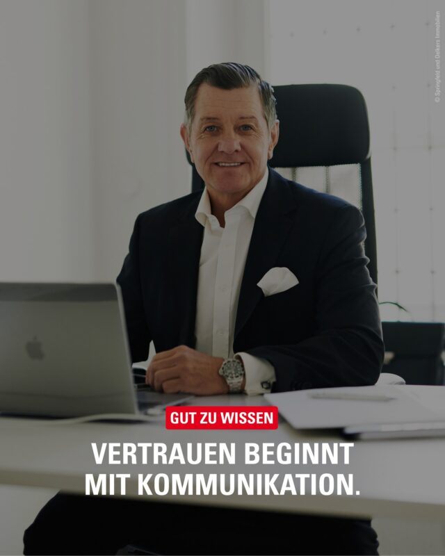 Ein Immobilienverkauf besteht nicht nur aus Exposé, Besichtigungen und Notartermin. 🏡 Gerade die Kommunikation dazwischen macht einen großen Unterschied.

Unser Inserent @springfeldoelkers setzt auf kurze Wege, klare Antworten und persönliche Betreuung während des gesamten Prozesses.

Denn gute Beratung beginnt mit guter Kommunikation.

#MeinBergedorf #SpringfeldundOelkers #ImmobilienBergedorf #Immobilienberatung #Bergedorf