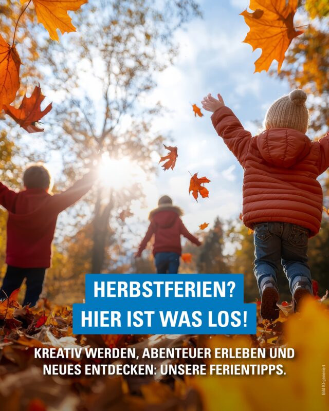 Herbstferien in Bergedorf & Umgebung: Zeit für kleine Abenteuer!

Ob kreativ werden, Geschichten entdecken, klettern oder Musik machen – wir haben abwechslungsreiche Ideen für Kinder, Jugendliche und Familien zusammengestellt. 👉 Swipe durch unsere Ferientipps!

Bei einigen Angeboten ist eine Anmeldung nötig. Die Teilnahmeinfos findest Du beim jeweiligen Veranstalter.

📌 Speichere Dir den Beitrag und teile ihn mit anderen Familien!

#MeinBergedorf #Bergedorf #Herbstferien #Familienzeit #HamburgMitKindern