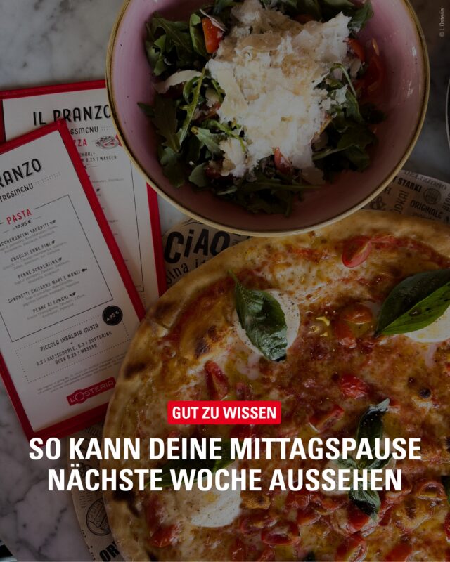Schon mal die Mittagspause für nächste Woche planen? 🍕☀️
Bei unserem Inserenten @losteriadelnord  wartet montags bis freitags bis 15 Uhr das Lunchmenu direkt am Serrahn auf Dich.

#bergedorf #loesteria #mittagspause #serrahn #gastronomie